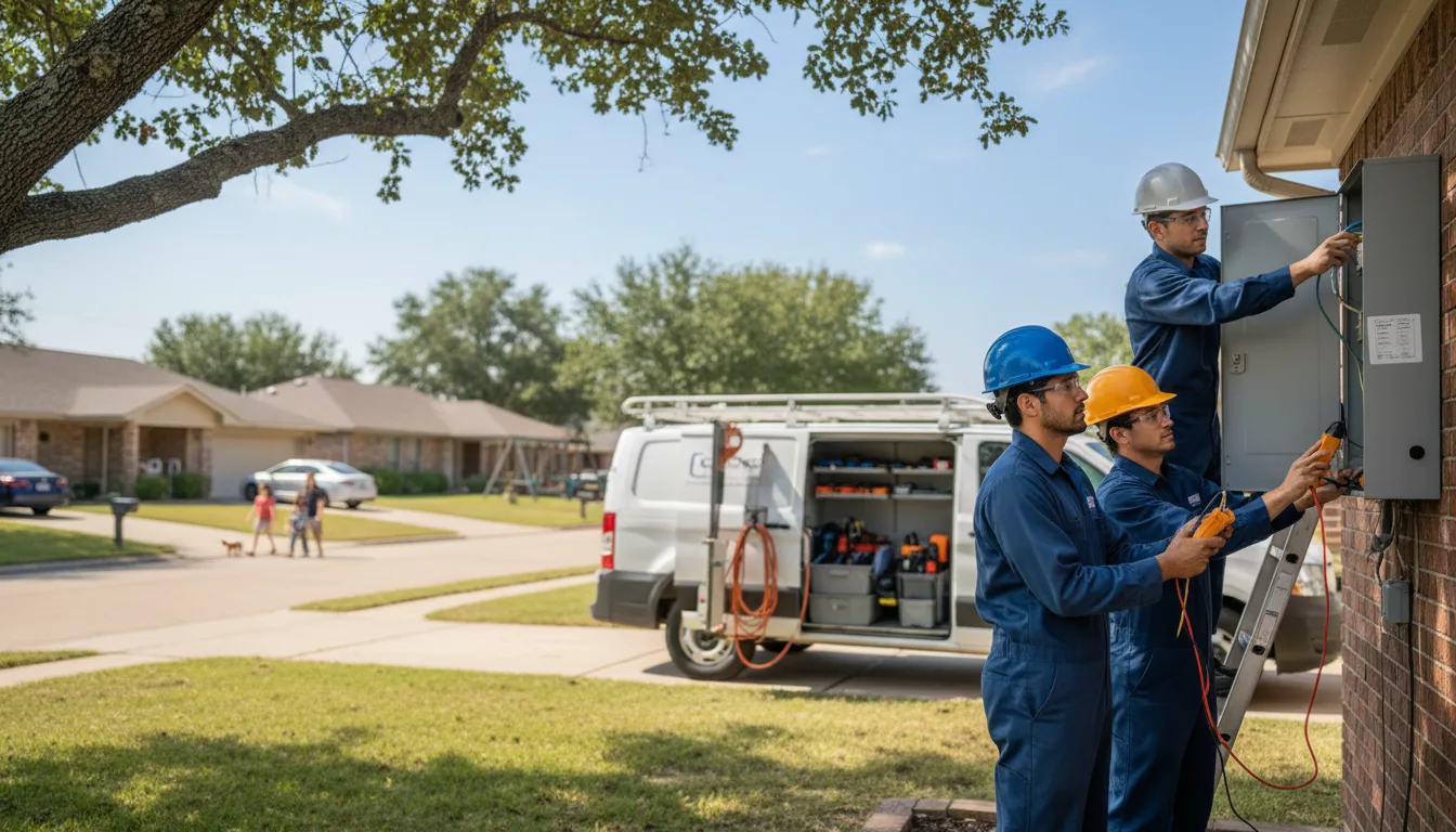 Certified electrician providing emergency electrical services in Camargo, OK